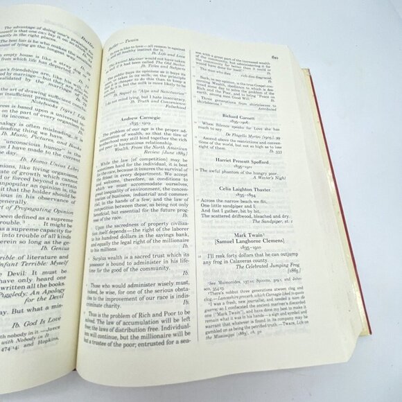 Bartlett's Familiar Quotations 15th and 125th Anniversary Edition 1980 Hardcover - Picture 16 of 16